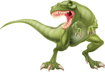 T Rex Dinosaur Illustration © Christos Georghiou