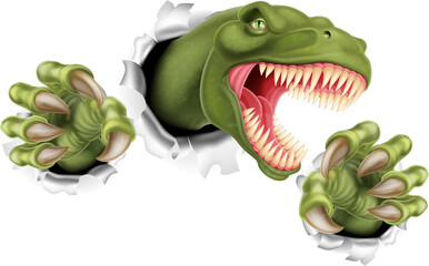 T Rex Dinosaur Claws Tearing © Christos Georghiou