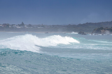 Storm waves racing to shore, Tuross Head, NSW, August 2022