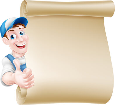 Thumbs Up Tradesman Scroll