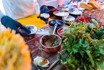 catering service on the party