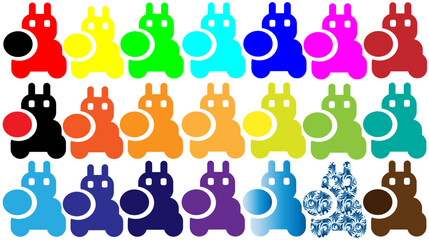 Vetor Bunny Icons