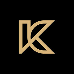 letter K logo design