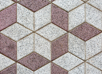 Fototapeta premium Fussboden - Mosaik in Sternenform
