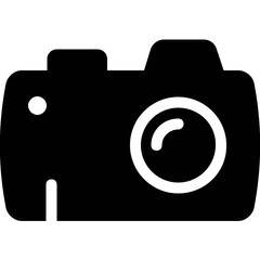 Camera Glyph Vector Icon