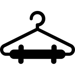 Hanger Glyph Vector Icon