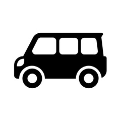 Omnibus Glyph Vector Icon