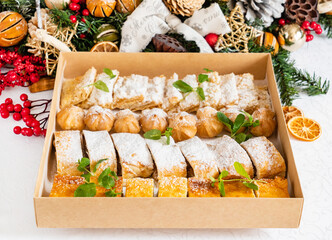 Christmas sweets in the box