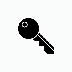 Key Icon. Lock Element Symbol - Vector.    