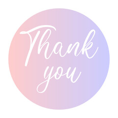 Thank you sign icon. Customer service symbol. vector thank you handwritten inscription. hand drawn lettering. Thank you calligraphy. Thank you card.