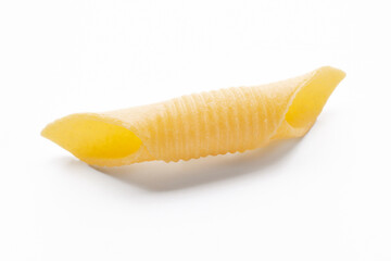 small composition of pasta on white background