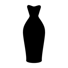 Dress icon vector set. frock illustration sign collection. Fashion symbol or logo.