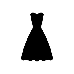 Dress icon vector set. frock illustration sign collection. Fashion symbol or logo.