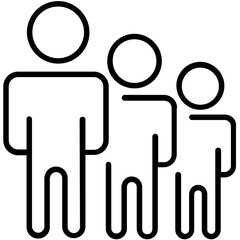 Team Building Line Vector Icon