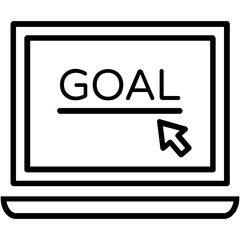 Goal Line Vector Icon