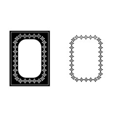 Openwork frame with wavy line for pfoto set