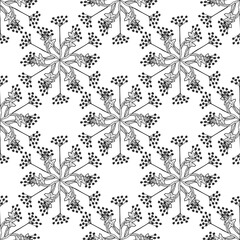 Angelica, seamless b-w