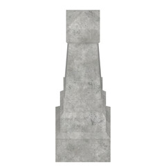 3D rendering illustration of a tombstone