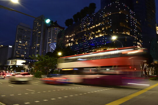 Orchard Road. Prime District Singapore City.  City by Night 2022