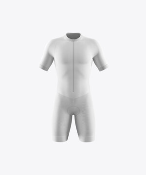 Men's Cycling Suit Mockup. 3D Render