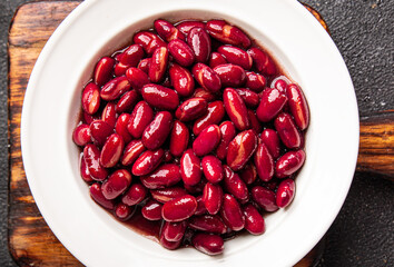 Red beans legume healthy meal food snack diet on the table copy space food background rustic top view keto or paleo diet veggie vegan or vegetarian food