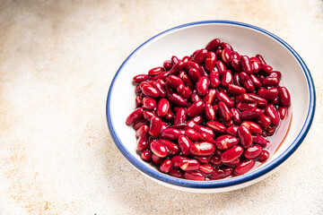 Red beans legume healthy meal food snack diet on the table copy space food background rustic top view keto or paleo diet veggie vegan or vegetarian food