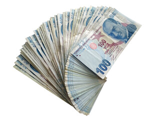 a pack of hundred Turkish liras png