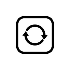 line icon with recovery symbol