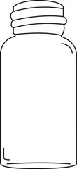 Vector Aroma Bottle Line Art