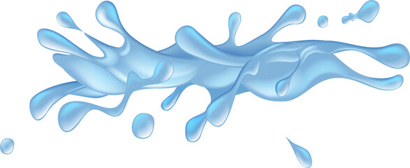 Cartoon Water Splash