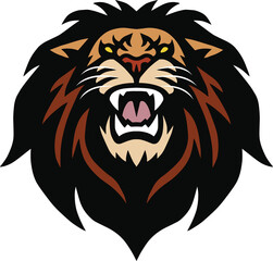 Lion Head Logo Esport Sports Mascot Icon Design