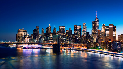 The skyline of New York City, United States