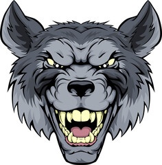 Mean Wolf Mascot