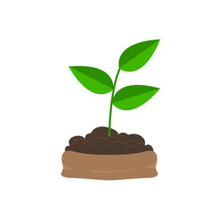Nature concept represented by green plant icon.