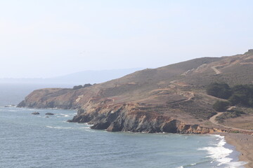 View of the Ocean from the Marin Headlands, Northern California