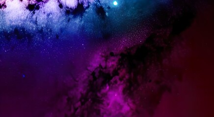 Space background. Realistic starry night. Cosmos and shining stars. Milky way and stardust. Color galaxy with nebula. Magic Infinite universe. illustration.