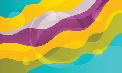 Modern background waves in full color. Vector waves background