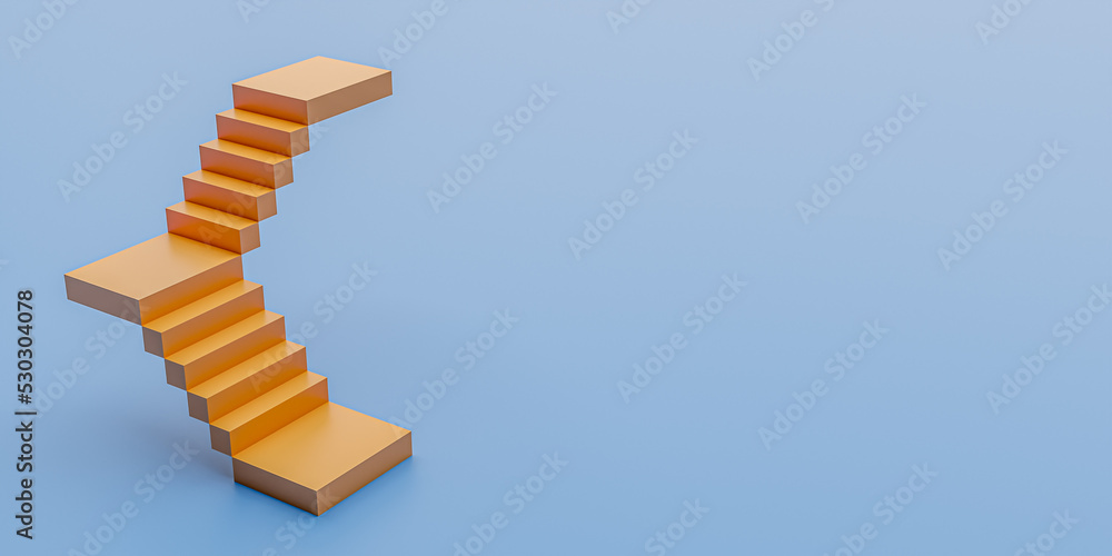 Poster abstract staircase. stairs with steps and blank copy space background
