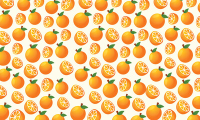 Pattern fruit orange background. Fruit pattern design