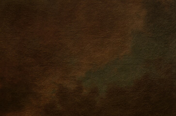 Dark brown gradient Japanese paper texture background. Dark-colored watercolor-dyed Japanese 