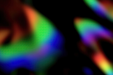 RGB crystal prism light dispersion on black background - 530308046