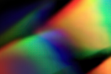 RGB crystal prism light dispersion on black background - 530308285