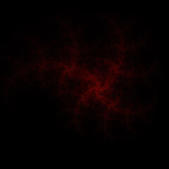 Colorful fractal nebula dust on black background