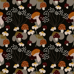  Flower vector ilustration seamless patern.Great for textile,fabric,wrapping paper,and any print.Vintages style.