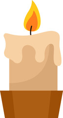 Vintage candlestick icon. Vector illustration