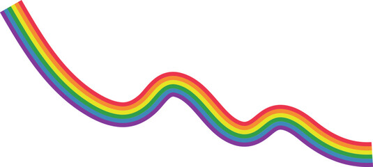 LGBTQ_Rainbow abstract wave line