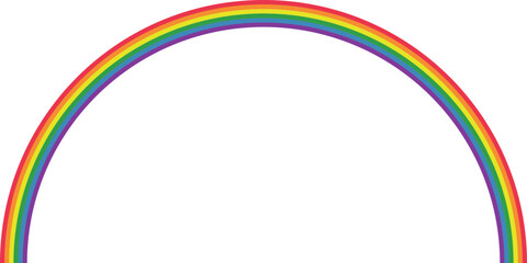 LGBTQ_Rainbow half circle line