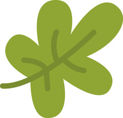 Green oak leaf icon. Vector illustration