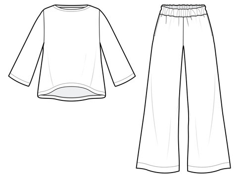 2023 Summer Casual Short Sleeve Round Neck T-shirt Wide Leg Pants Set  Elegant Commuting Fashion Tracksuit Women Two Piece Set - AliExpress