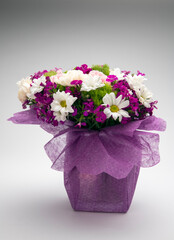 bouquet of flowers in a vase